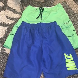 Nike and Ron Jon Lot of (2) boys swimsuits